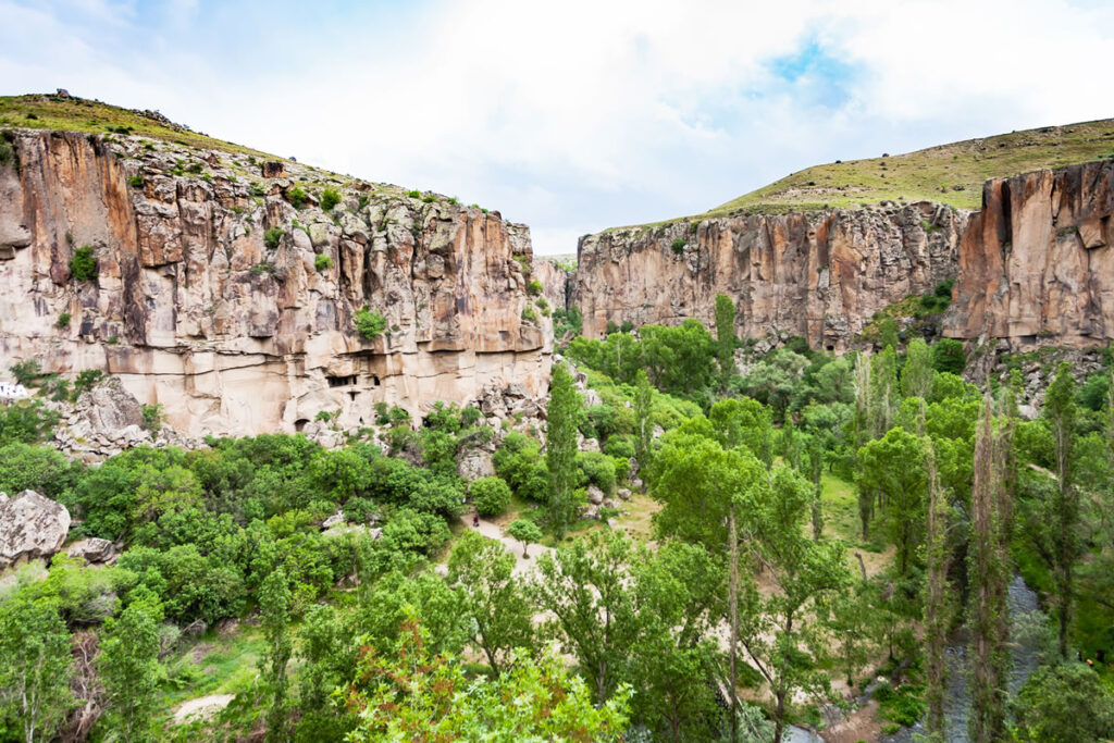 Lush greenery and ancient churches in Ihlara Valley...