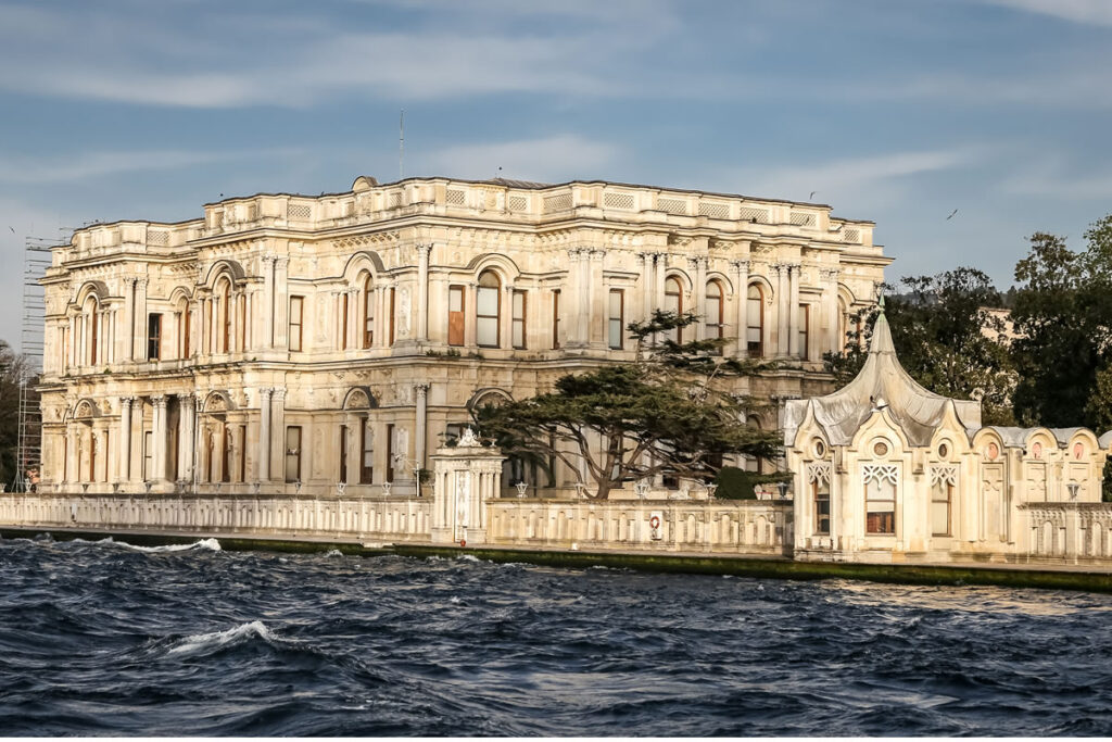 The luxurious Dolmabahce Palace by the Bosphorus.